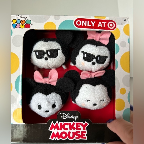 Disney Tsum Tsum 3.5 | 1 Mickey and 3 Minnie Mouse 4-Pack Target Exclusive - NIB - Picture 1 of 6